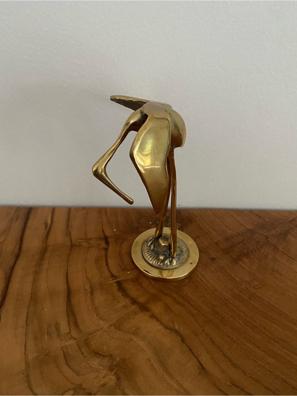 Small Vintage Brass Bird